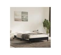 Vidaxl Cadre De Lit Sans Matelas Noir 120x190 Cm Velours Noir