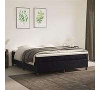 Cadre de lit sans matelas noir 160x200 cm velours Noir G