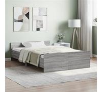Cadre de lit sans matelas sonoma gris 120x190 cm Gris G