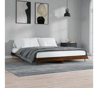 Cadre de Lit Sommier à Lattes Chambre Maison Intérieur Bois d'Ingénierie vidaXL