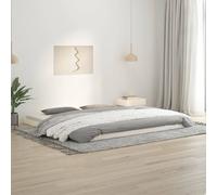 vidaXL Cadre de lit simple sommier à lattes bois pin massif blanc 90x190 cm sans matelas