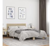 vidaXL Cadre de lit sans matelas chêne sonoma 140x200 cm Multicolore
