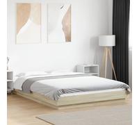 Cadre de Lit Sommier à Lattes Lit Palette Chambre Bois d'Ingénierie vidaXL
