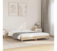 vidaXL Cadre de lit chêne sonoma 140x200 cm bois d'ingénierie 832040