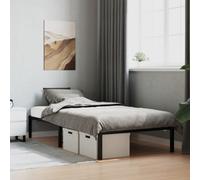 Bedframe metaal zwart 80x200 cm373646