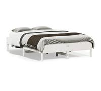 vidaXL Cadre de lit sans matelas blanc 160x200 cm bois de pin massif Blanc