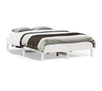Cadre de Lit Sommier Double Adulte Chambre 140x190 cm Bois de Pin Massif vidaXL