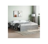 Cadre de lit sonoma gris 140x190 cm 3203906