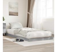 vidaXL Cadre de lit surélevé Chêne fumé 76,5 x 200 cm – Moderne, minimaliste, bois durable