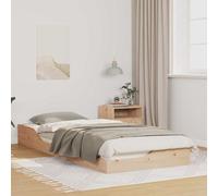 Cadre de lit Pin massif Lit plateforme moderne en bois pin contemporain vidaXL v
