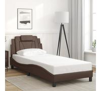 Cadre de Lit Viana sans Matelas Simple Noir 90x190 cm Similicuir vidaXL