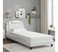 Cadre de Lit Viana sans Matelas Simple Noir 90x190 cm Similicuir vidaXL