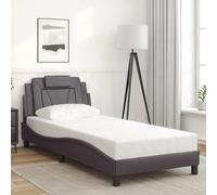Cadre de Lit Viana sans Matelas Simple Noir 90x190 cm Similicuir vidaXL