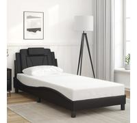 Cadre de Lit Viana sans Matelas Simple Noir 90x190 cm Similicuir vidaXL