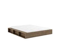Cadre de Lit Ziggy 160x200 Brun Caroube
