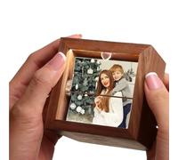 Cadre de livre à manivelle personnalisé avec éclairage LED, boîte d'animation photo personnalisée, cadeau d'anniversaire ou de vacances attentionné pour les amoureux, la famille et les amis proches