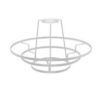 Cadre de Lustre Angulaire Blanc en Fer, 3 Couches, 4,2 CM | Support Ouvert, Trous de Fixation 4,2cm, pour Douilles E26 E27 et Suspensions