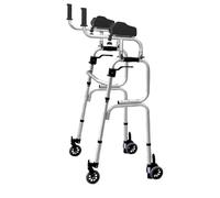 Cadre de marche avec accoudoir, déambulateur à roulettes réglable en hauteur, déambulateur pliable, déambulateurs standard pour personnes âgées