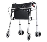 Cadre de marche pliant, Déambulateur pliable, Déambulateur médical portatif à hauteur réglable