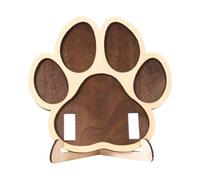 Cadre de Mémoire pour Chien Présentoir Photo En Bois Pour Exposition | Souvenir Forme De Patte En Au Chien Pour Deuil Perte Chiot Chat Toutes Tailles Petite Moyenne