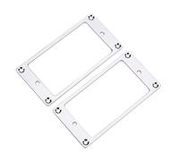Cadre de Micro Humbucker en Métal, Anneaux de Montage, Pièces de Rechange pour Guitare électrique, 2 Pièces (Argent)
