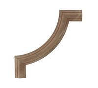 Cadre de miroir antique en bois sculpté, figurines en bois sculpté à motifs floraux naturels, appliques décoratives pour murs, portes et meubles, JH23,25