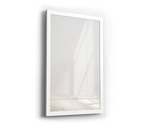Cadre de miroir classique avec miroir | Blanc | Dimensions du miroir : 40 x 40 cm | Plus cadre de 5 cm | Miroir mural | En 11 tailles