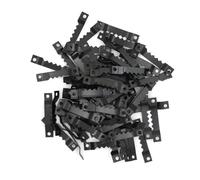 Cadre de miroir suspendu en dents de scie, noir doré, crochet de suspension for Photo, peinture à l'huile, crochets en dents de scie, 40mm x 7mm, 100 pièces/ensemble pour Photos(Black)