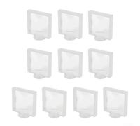 Cadre de monnaie Penny 3D flottant avec tampon multifonction noir pour porte-médailles, bijoux et jetons de casino, base pour affichage (blanc)