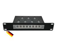 Cadre de montage en rack 10" pour Netgear GS308EP & TP-Link TL-SG108PE, support de commutateur PoE 8 ports, armoire réseau 10", fabriqué en Allemagne
