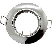 Cadre de montage pivotant à LED et halogènes - Chrome (Optique) - Convient pour GU10 et MR16 (GU5,3)