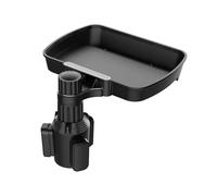Cadre De Navigation Console Porte-gobelet double extensible et réglable pour siège auto, pivotant à 360°,multifonctionnel, avec plateau pour les collations Vitesses Panneau Couvercle Garniture