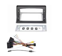 Cadre De Navigation Console pour Multivan T5 2003-2015 Kit Montage Tableau Bord Lecteur DVD Radio Android 2Din MP5 Cadre 9 Pouces(Frame and Cable)