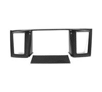 Cadre De Navigation De Contrôle Central De Voiture en Fibre De Carbone ABS pour Nissan pour Pathfinder R52 2013-2020 Accessoires De Voiture Autocollant Garniture(Noir Grain de Bois)