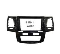 Cadre de Panneau Audio 9 pouces/adapté for Toyota Hilux Vigo 2009-2015 autoradio Android stéréo MP5 GPS lecteur boîtier cadre Fascia 2 Din unité principale couvercle de tableau de bord Cadre de Pann