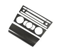 Cadre De Panneau Commande Climatisation Et Volume CD Pour Console Centrale Voiture Pour Série 1 E81 E82 E87 E88 2007-2011 Moulages intérieurs(fibre de carbone)