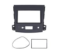 Cadre de panneau de Navigation Audio DVD Fascia Radio stéréo 2Din, Fascia de Navigation ABS adapté pour Outlander 2008-2012