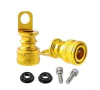 Cadre de pédale de vélo pliable en alliage d'aluminium avec boucle à dégagement rapide conçu pour les trous de support standard et les installations de trous de vis M5 adaptables (couple d'or)