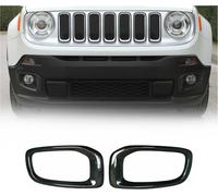 Cadre de phares antibrouillard en fibre de carbone pour Jeep Renegade 2014-2019
