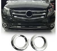 Cadre de phares antibrouillard pour Mercedes Vito W447 2014-2025 2x acier inoxydable