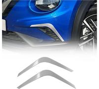 Cadre de phares antibrouillard pour Nissan Juke 2021-2025 Acier inoxydable brossé argent 2x