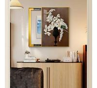 Cadre de Photo en Résine Décoratif Vertical Cache-Tableau Électrique, Cache-Sicherungskasten Décoratifs, Ouverture par Poussée ou Traction Vers la Droite(60x80 cm/23.6x31.5 in)