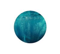 Cadre de photo rond imprimé multicolore - diamètre 58 cm - -