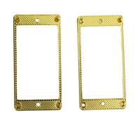 Cadre de pick-up de guitare Bridge en métal et pick-up couvre-couvercle Anneau de montage ensemble pour les micros Humbucker Sleek Soule Sound Quality Enhancer 2PCS