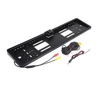 Cadre de Plaque d'Immatriculation Caméra de Recul Angle 140° Étanche IP67 LED Infrarouge Capteur CMOS 648x488 Noir Universel Européen Suitable for Stationnement Précis