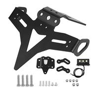 Cadre de Plaque D'immatriculation, Support de Plaque D'immatriculation Arrière de Moto, élimination Arrière Bien Rangée avec Lumière LED, adapté pour MT-07 FZ-07 13-20