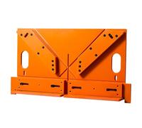 Cadre de plaque inférieure de scie à table 45/90 degrés Outil de guidage de coupe pour filetage décoratif, orange, 445 mm x 250 mm, 8 mm d'épaisseur, matériau bakélite