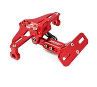 Cadre de Plaque pour H-Onda X-ADV XADV X ADV 750 2017-2018 CNC Moto Angle Réglable en Aluminium Plaque D'immatriculation Cadre Support(Rosso)