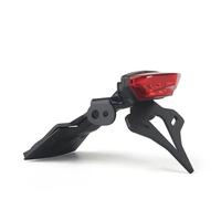 Cadre de Plaque Support Plaque Arrière Moto À Queue Courte Support Contre-pointe D'immatriculation Montage Central Bien Rangé Compatible Avec Suzuki Pour GSX-8S 2023(Red)