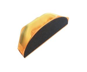 Cadre de Ponçage Concave Angle Bloc de Ponçage Outil à Main Support Courbe Profil Semicirculaire Forme Arrondie Suivi des Bords Adapté au Bricolage Menuiserie Carrosserie Rénovation Ateliers